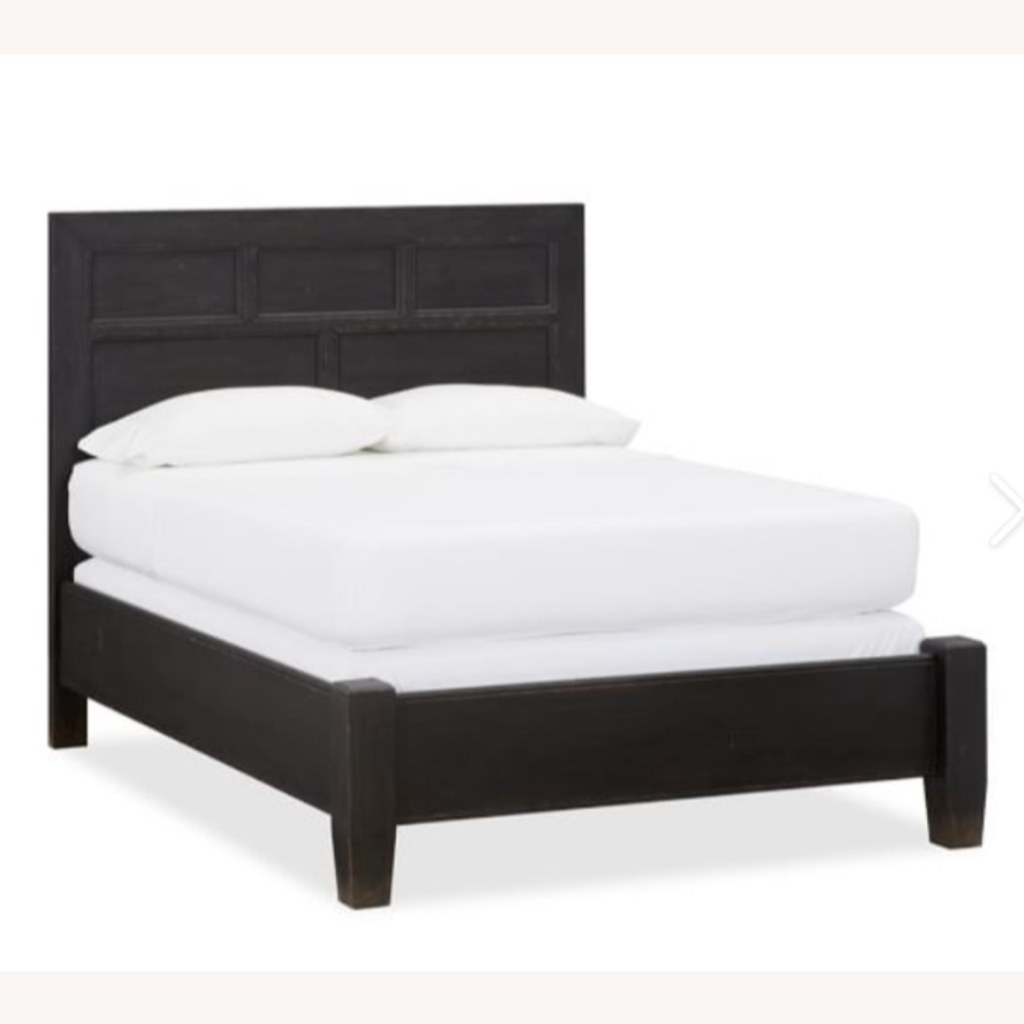 Picture of: Pottery Barn Dawson Queen Bed in Weathered Black
